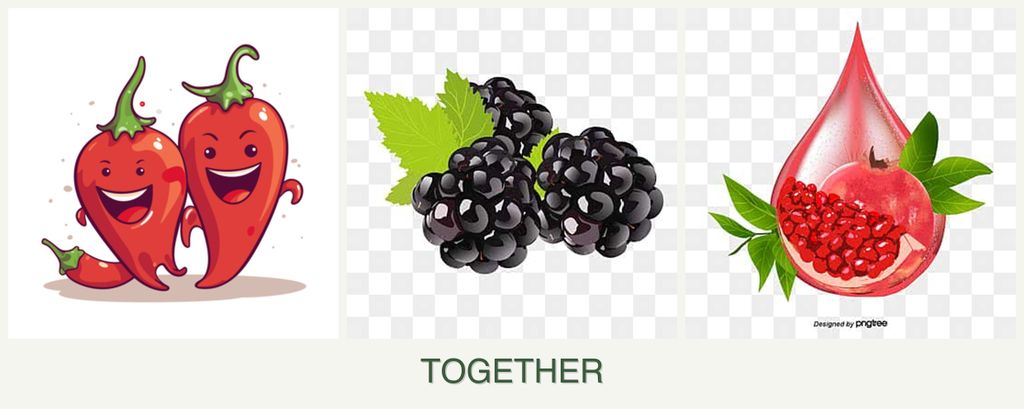 Can you plant peppers, blackberries and pomegranates together?