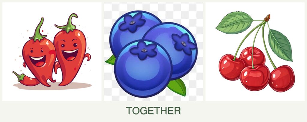Can you plant peppers, blueberries and cherries together?