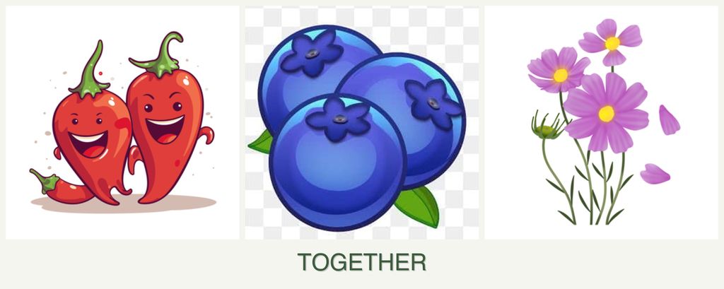 Can you plant peppers, blueberries and cosmos together?
