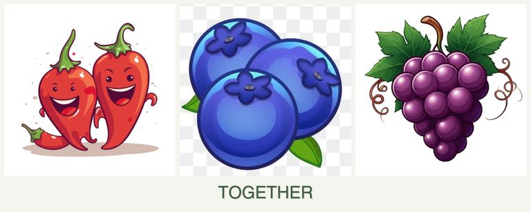 Can you plant peppers, blueberries and grapes together?