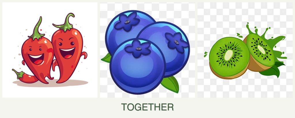 Can you plant peppers, blueberries and kiwi together?