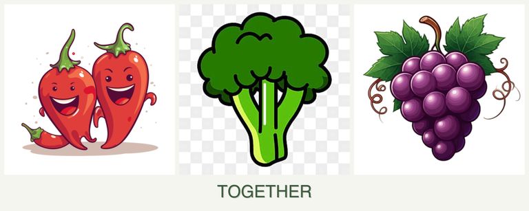 Can you plant peppers, broccoli and grapes together?