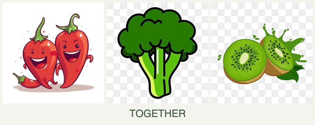 Can you plant peppers, broccoli and kiwi together?
