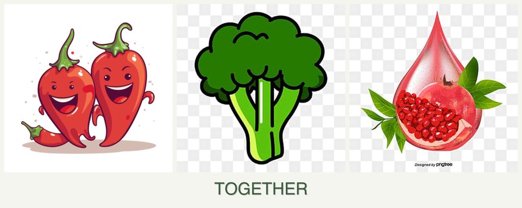 Can you plant peppers, broccoli and pomegranates together?