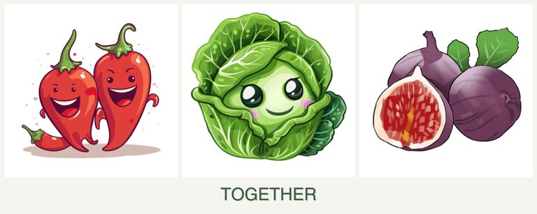 Can you plant peppers, cabbage and figs together?