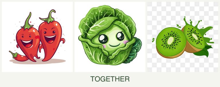 Can you plant peppers, cabbage and kiwi together?