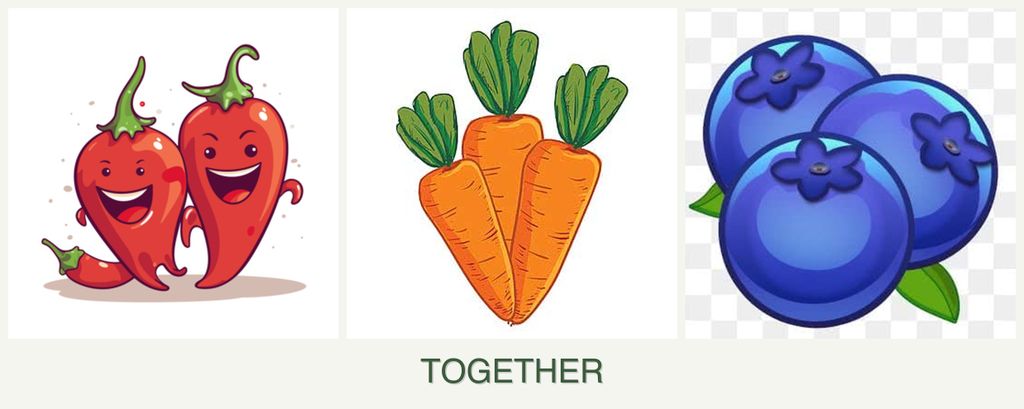 Can you plant peppers, carrots and blueberries together?