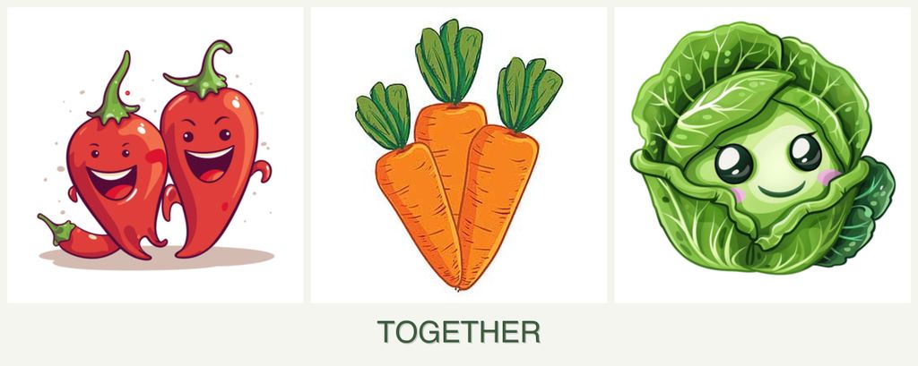 Can you plant peppers, carrots and cabbage together?