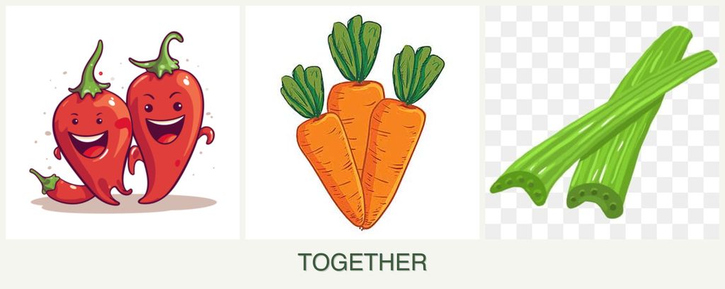 Can you plant peppers, carrots and celery together?
