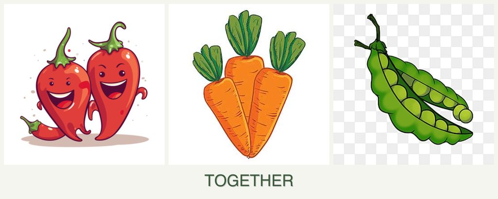 Can you plant peppers, carrots and peas together?