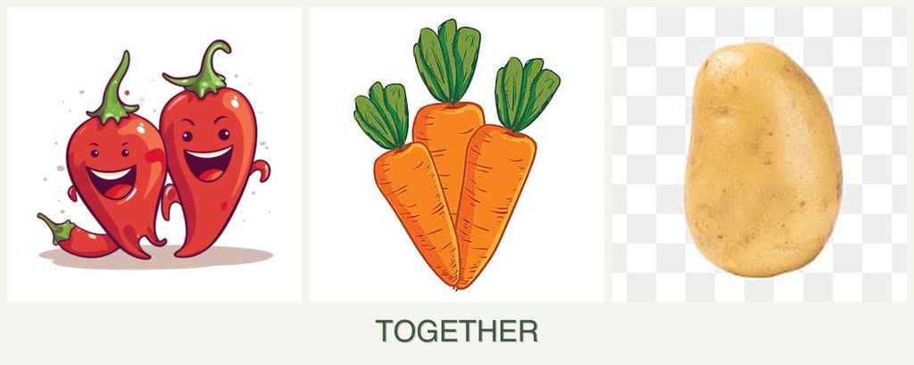 Can you plant peppers, carrots and potatoes together?
