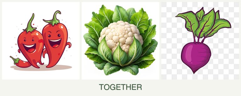 Can you plant peppers, cauliflower and beets together?