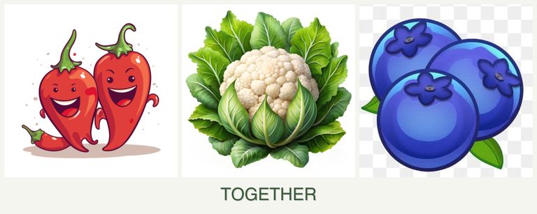 Can you plant peppers, cauliflower and blueberries together?