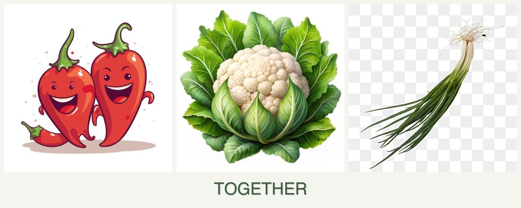 Can you plant peppers, cauliflower and chives together?