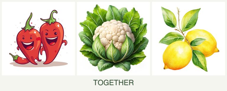 Can you plant peppers, cauliflower and lemons together?