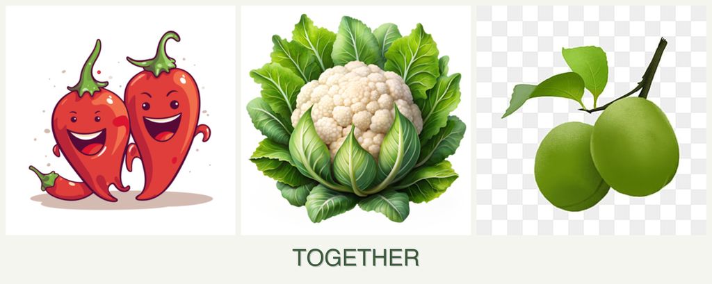 Can you plant peppers, cauliflower and plums together?