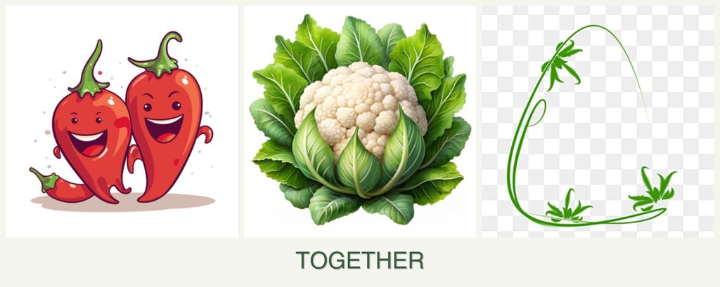 Can you plant peppers, cauliflower and tarragon together?