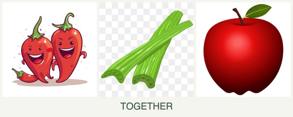 Can you plant peppers, celery and apples together?