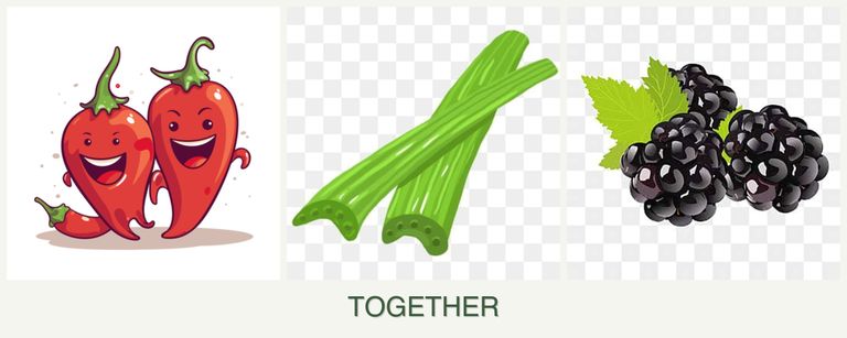 Can you plant peppers, celery and blackberries together?