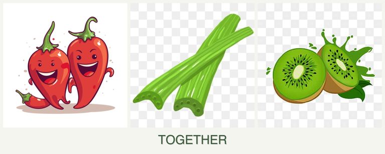 Can you plant peppers, celery and kiwi together?