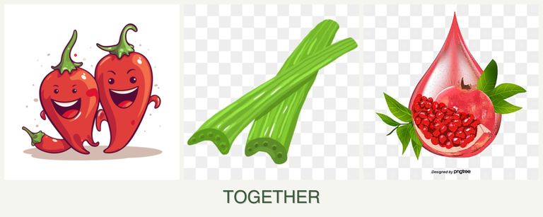 Can you plant peppers, celery and pomegranates together?