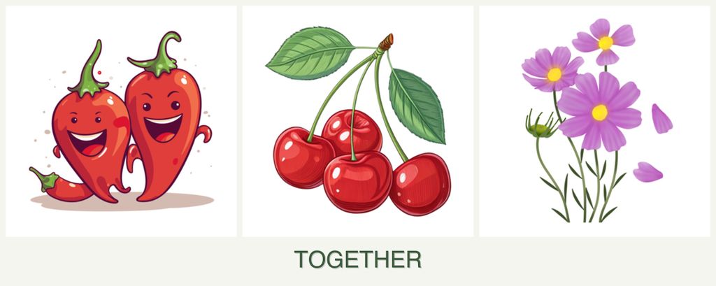 Can you plant peppers, cherries and cosmos together?