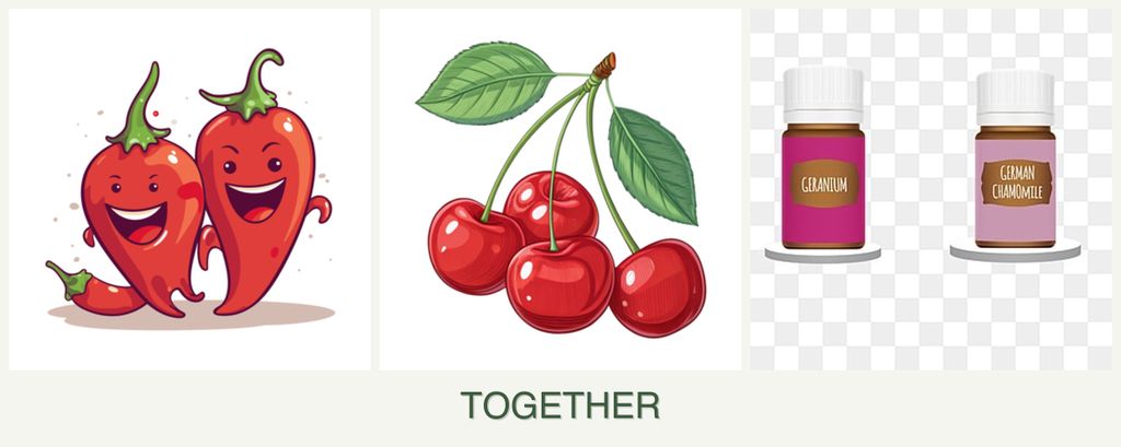 Can you plant peppers, cherries and geraniums together?