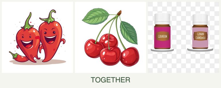 Can you plant peppers, cherries and geraniums together?