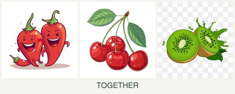 Can you plant peppers, cherries and kiwi together?