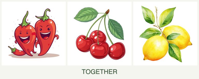Can you plant peppers, cherries and lemons together?