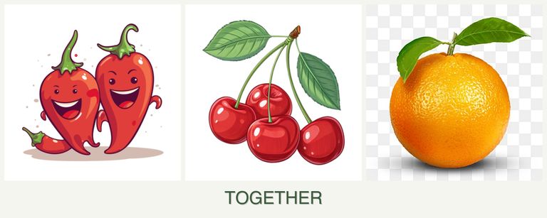 Can you plant peppers, cherries and oranges together?