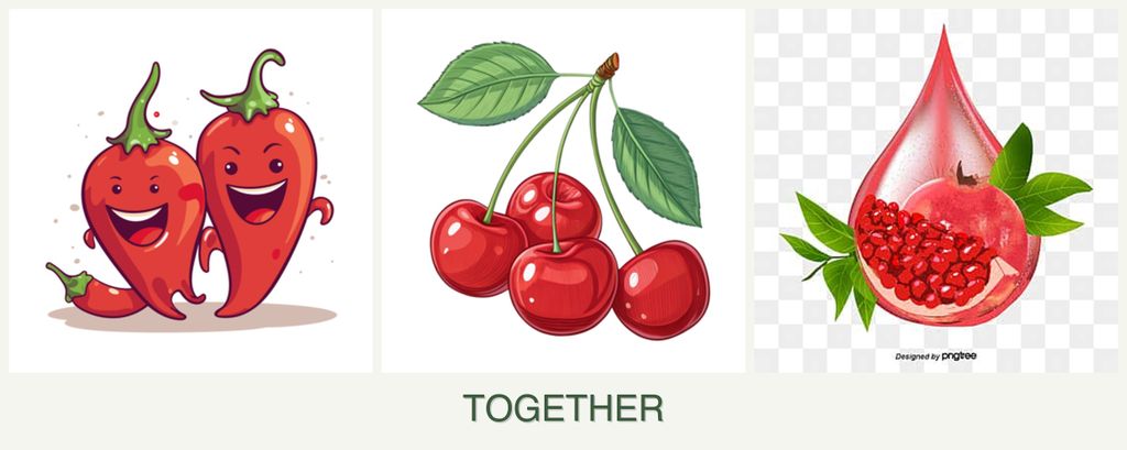 Can you plant peppers, cherries and pomegranates together?