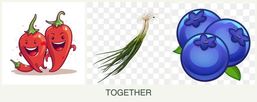 Can you plant peppers, chives and blueberries together?