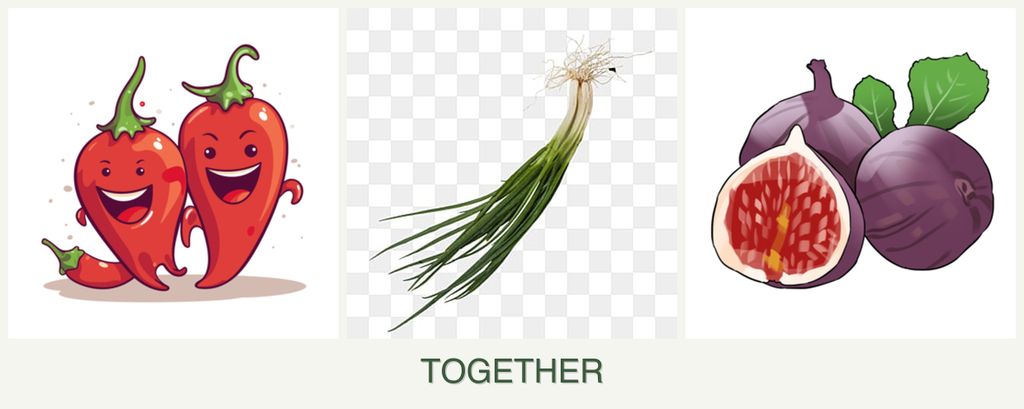 Can you plant peppers, chives and figs together?