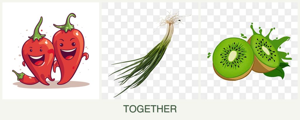 Can you plant peppers, chives and kiwi together?