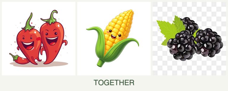 Can you plant peppers, corn and blackberries together?