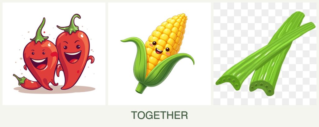 Can you plant peppers, corn and celery together?