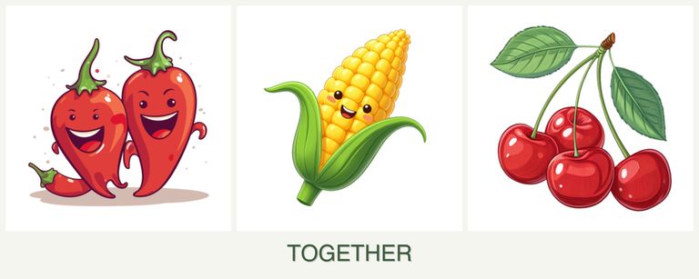 Can you plant peppers, corn and cherries together?