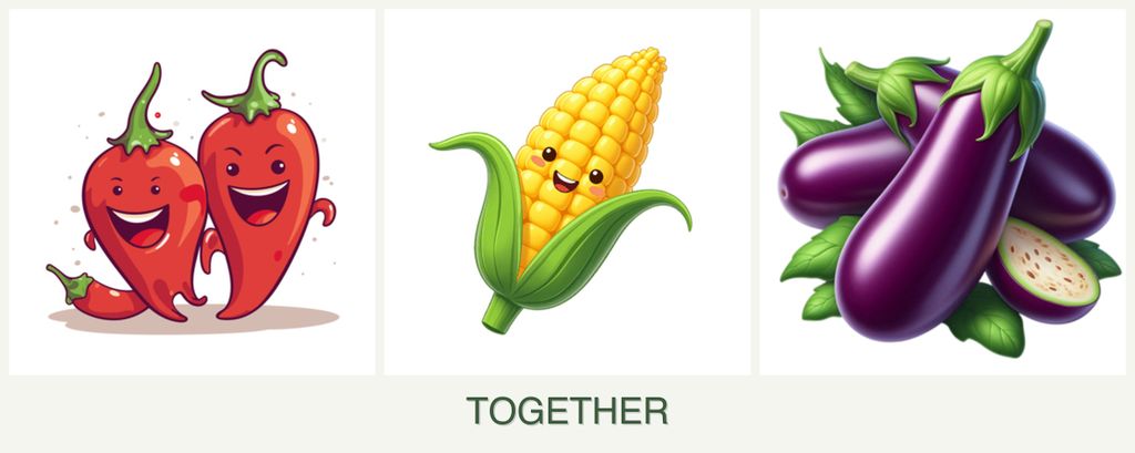 Can you plant peppers, corn and eggplant together?