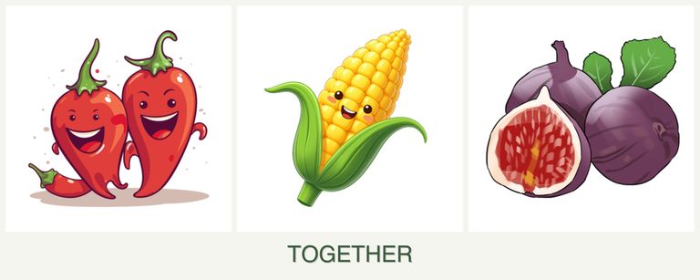 Can you plant peppers, corn and figs together?