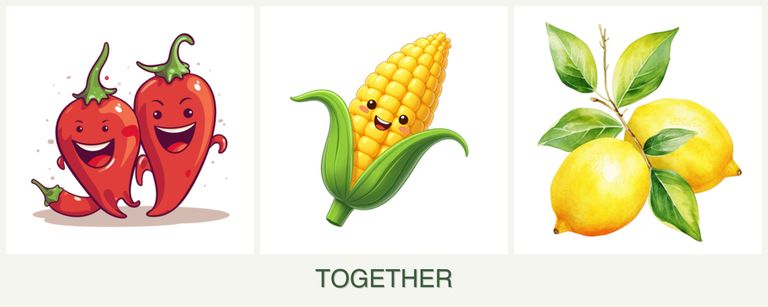 Can you plant peppers, corn and lemons together?