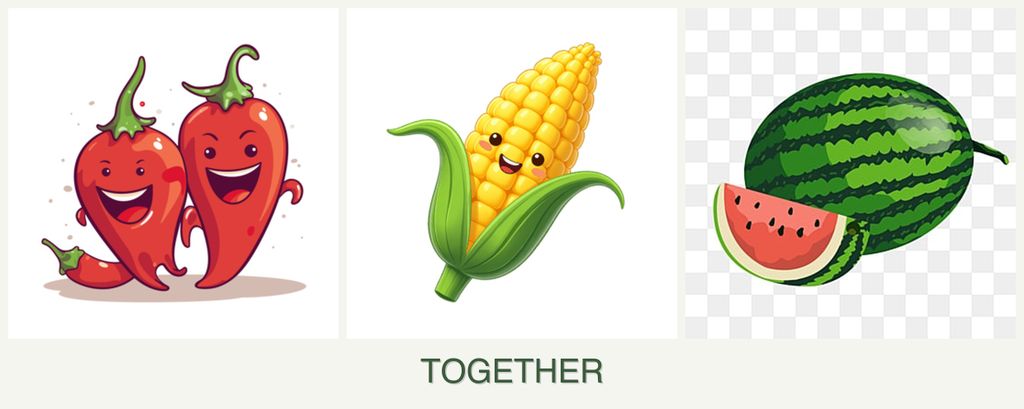 Can you plant peppers, corn and melons together?
