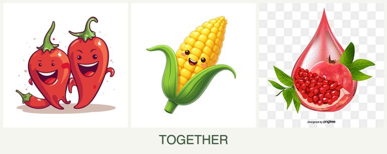 Can you plant peppers, corn and pomegranates together?