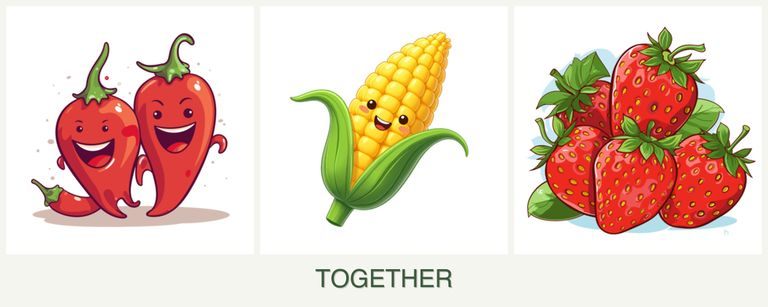 Can you plant peppers, corn and strawberries together?