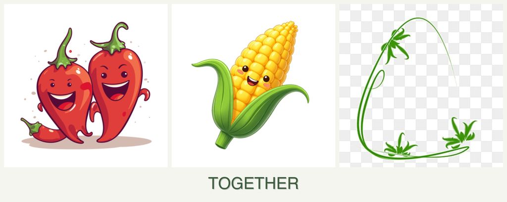 Can you plant peppers, corn and tarragon together?