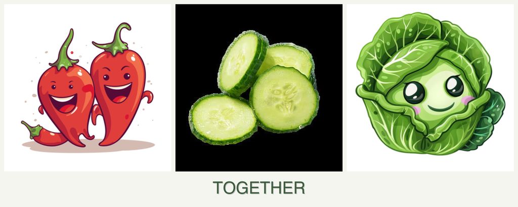 Can you plant peppers, cucumbers and cabbage together?