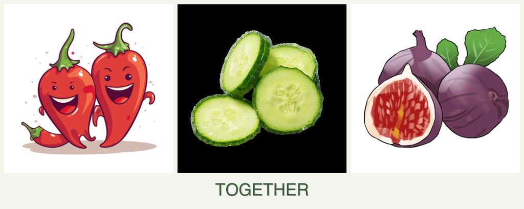 Can you plant peppers, cucumbers and figs together?