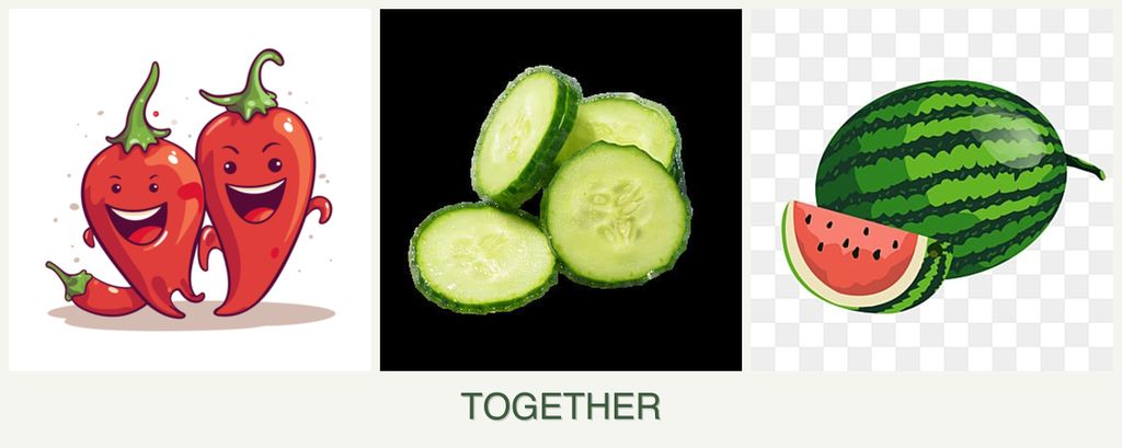 Can you plant peppers, cucumbers and melons together?