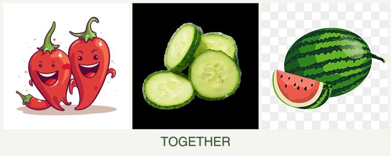 Can you plant peppers, cucumbers and melons together?