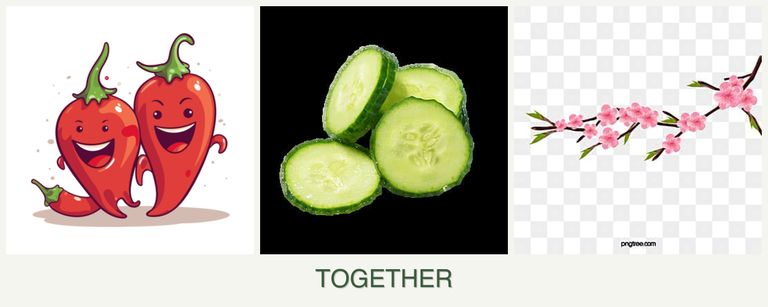 Can you plant peppers, cucumbers and peaches together?